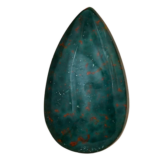 Blood Stone 26.75x15.7x6 mm Pear Gemstone LS02193-32