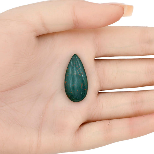 Blood Stone 28.15x13.75x4 mm Pear Gemstone LS02195-32