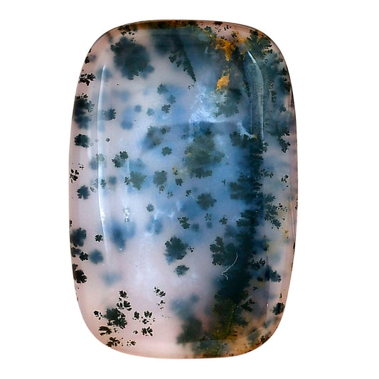 Robinson Ranch Plume Agate 37.3x25.25x5.3mm Baguette Gemstone LS02199-33