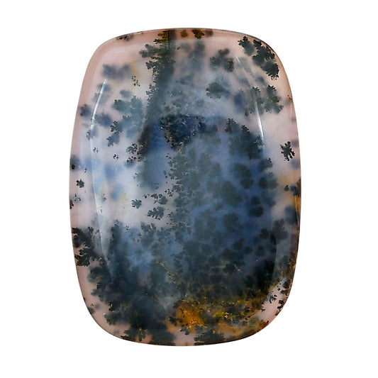 Robinson Ranch Plume Agate 35.3x25.75x5 mm Baguette Gemstone LS02208-33
