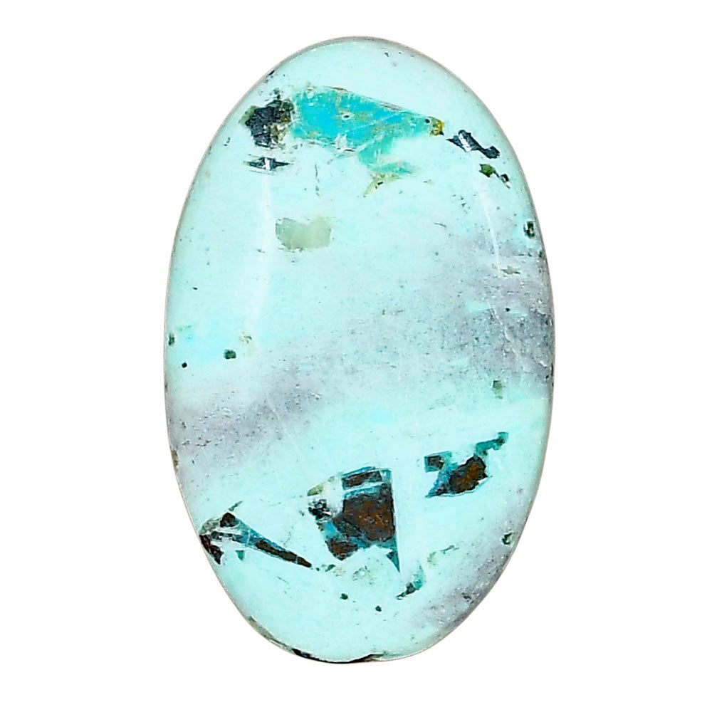 Ocean Green Chrysocolla 31.3x19.6x5 mm Oval Gemstone LS02220-34