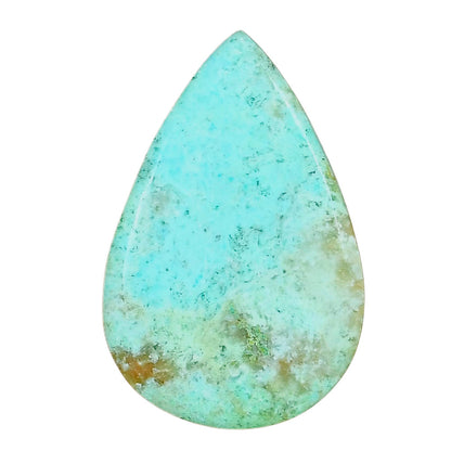 Ocean Green Chrysocolla 37x24.35x4.7 mm Pear Gemstone LS02228-34