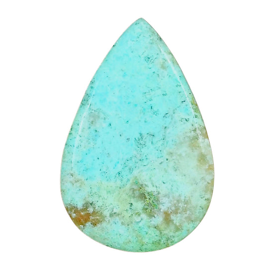 Ocean Green Chrysocolla 37x24.35x4.7 mm Pear Gemstone LS02228-34