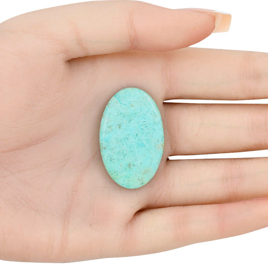 Ocean Green Chrysocolla 35x22.2x4.5 mm Oval Gemstone LS02233-34