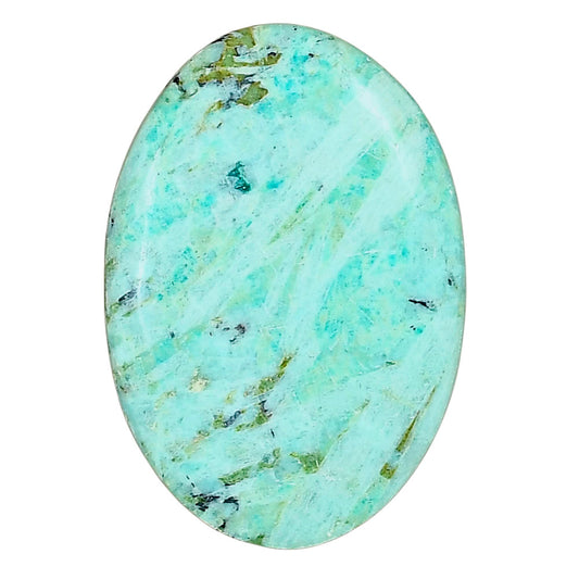 Ocean Green Chrysocolla 32.75x22.6x5 mm Oval Gemstone LS02241-34