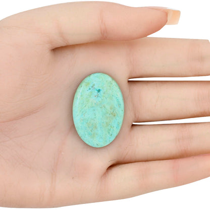 Ocean Green Chrysocolla 33x22.7x4.5 mm Oval Gemstone LS02244-34