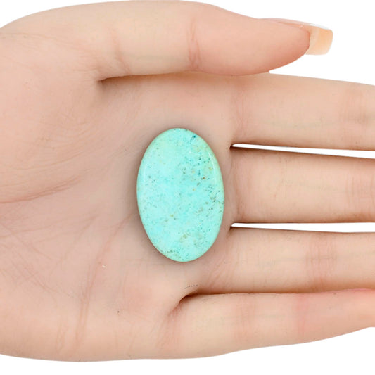 Ocean Green Chrysocolla 33x21.6x4.5 mm Oval Gemstone LS02245-34