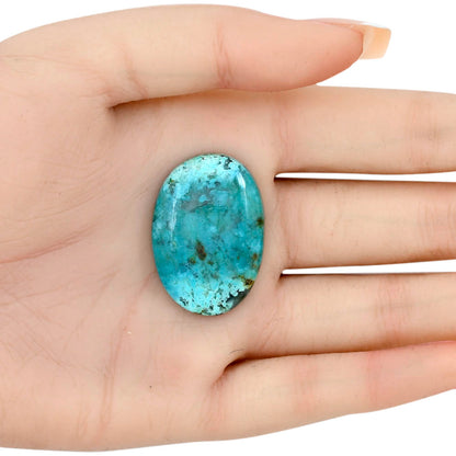 Ocean Green Chrysocolla 33x23x6 mm Oval Gemstone LS02249-34