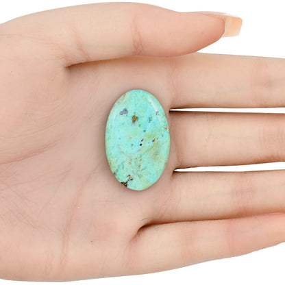 Ocean Green Chrysocolla 32.7x21.1x4.5 mm Oval Gemstone LS02250-34