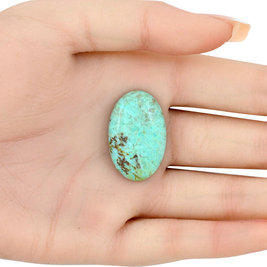 Ocean Green Chrysocolla 29.8x19x5 mm Oval Gemstone LS02255-34