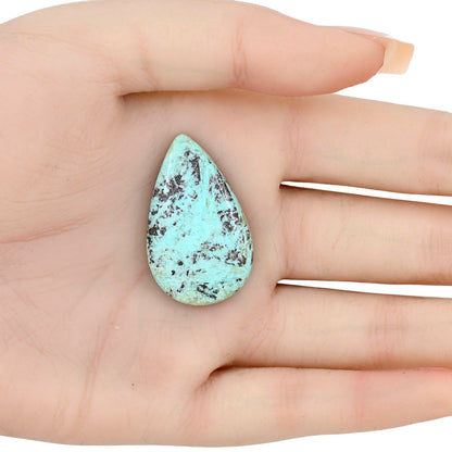 Ocean Green Chrysocolla 34.35x21.2x6 mm Pear Gemstone LS02256-34