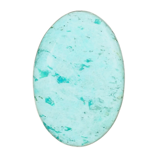 Ocean Green Chrysocolla 28.7x19.4x4.5 mm Oval Gemstone LS02261-34