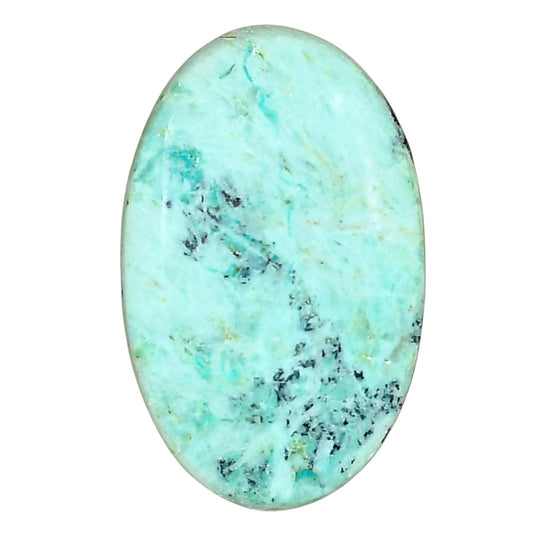 Ocean Green Chrysocolla 34.4x21.65x5.8 mm Oval Gemstone LS02263-34