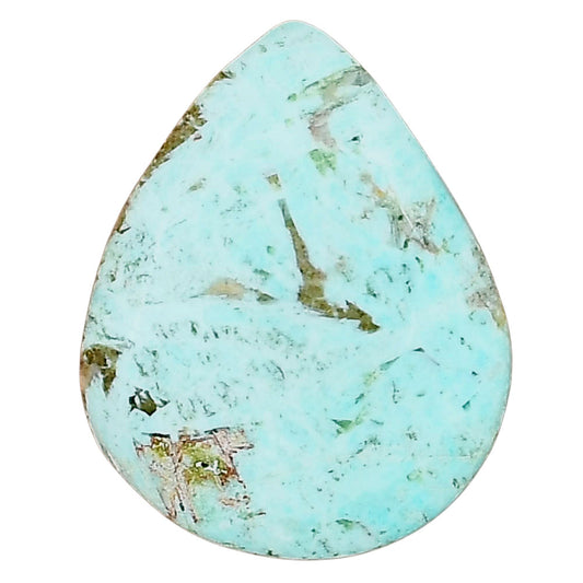 Ocean Green Chrysocolla 28x22.5x6 mm Pear Gemstone LS02267-34