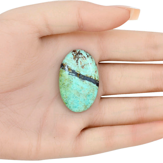 Ocean Green Chrysocolla 35.6x22.9x6 mm Oval Gemstone LS02269-34