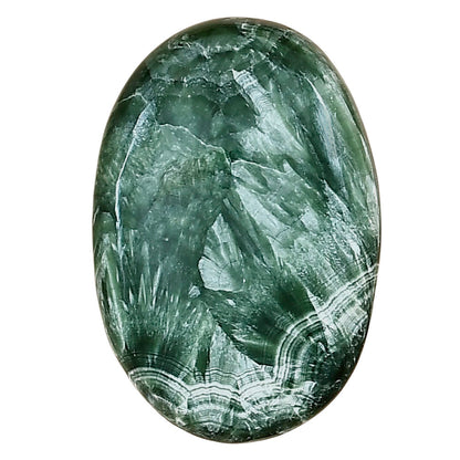 Russian Seraphinite 30.2x20.55x6 mm Oval Gemstone LS02274-35
