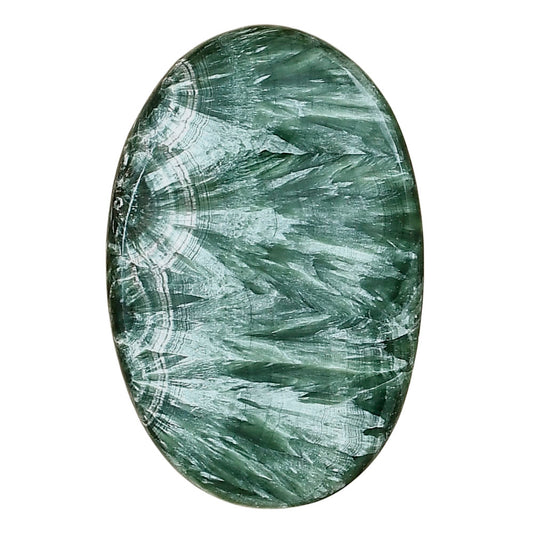 Russian Seraphinite 38.65x25.4x6 mm Oval Gemstone LS02275-35