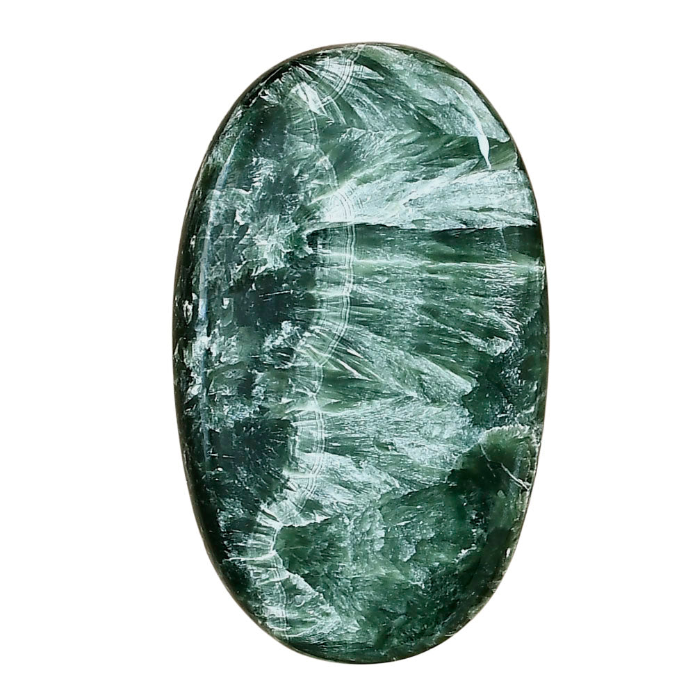 Russian Seraphinite 42.3x25.7x5 mm Oval Gemstone LS02280-35