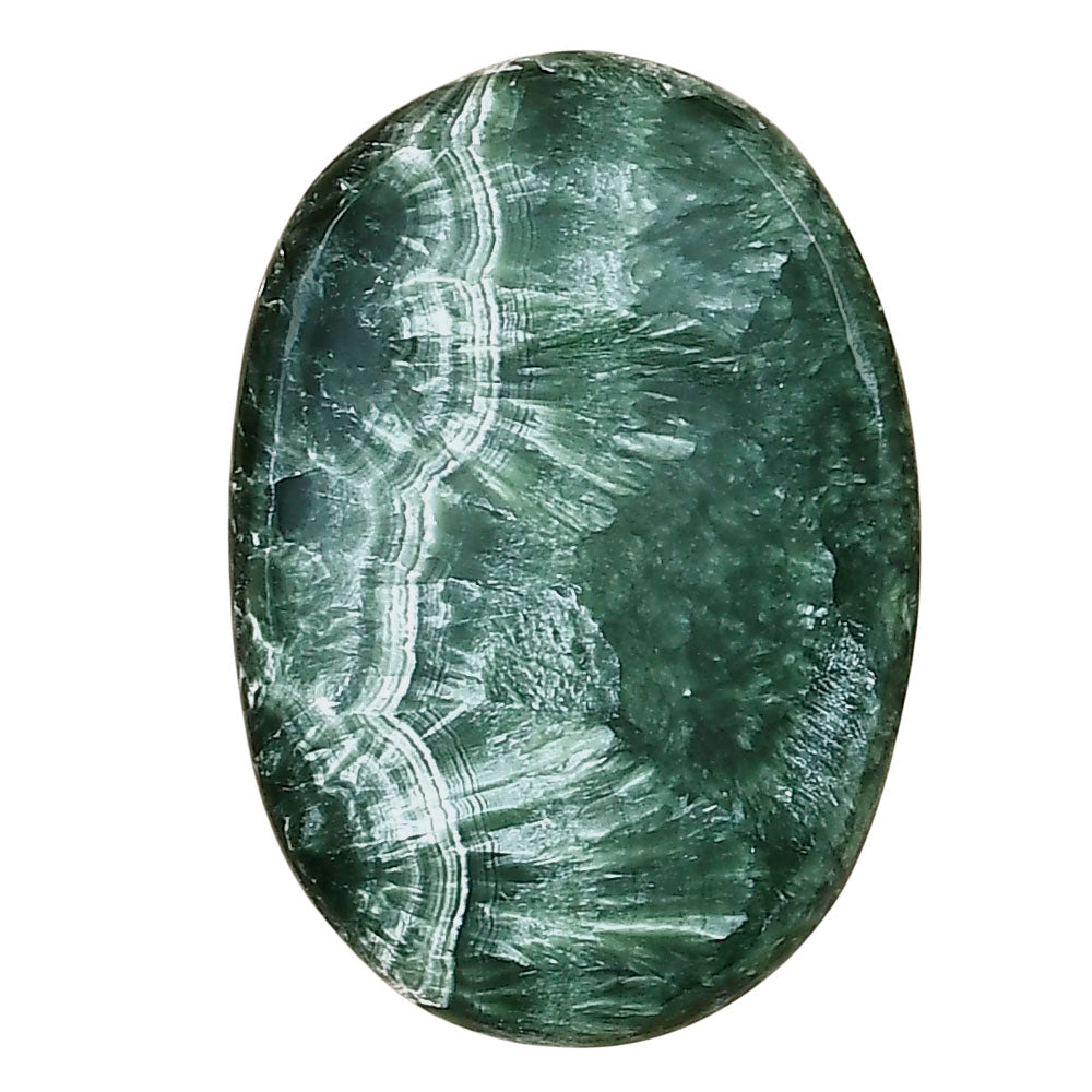 Russian Seraphinite 34.3x23.85x5.5 mm Oval Gemstone LS02285-35