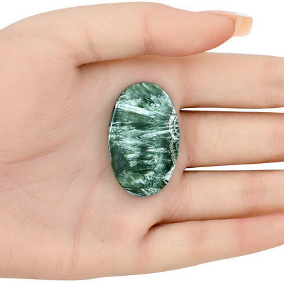 Russian Seraphinite 37.1x23.15x5 mm Oval Gemstone LS02289-35