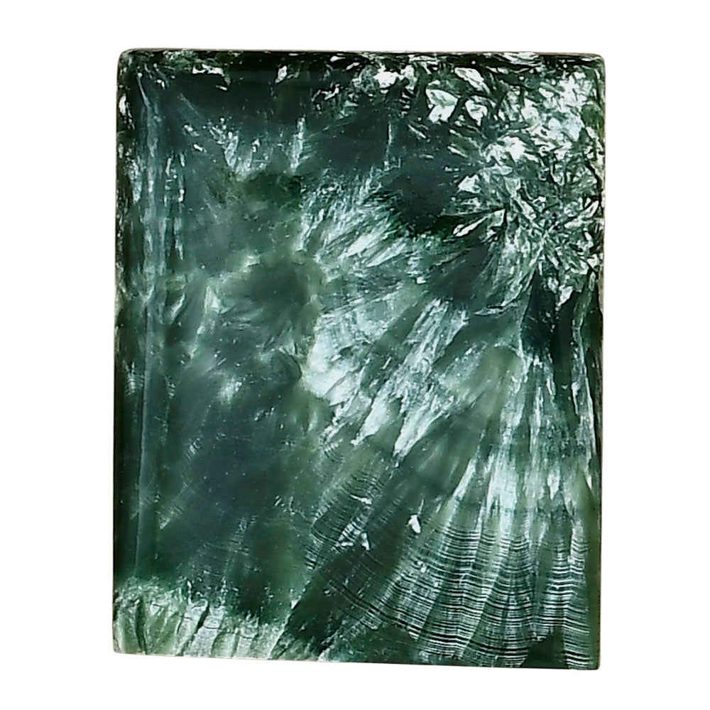 Russian Seraphinite 28x22.4x5 mm Baguette Gemstone LS02293-35