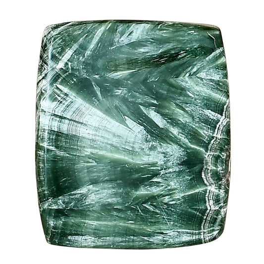 Russian Seraphinite 28.5x24.25x4.5 mm Baguette Gemstone LS02298-35