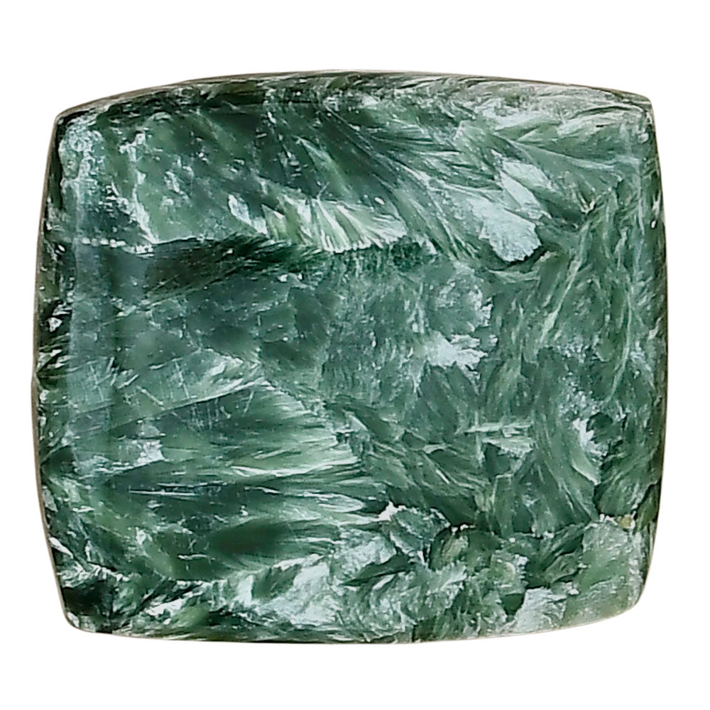 Russian Seraphinite 26.1x23.6x5 mm Baguette Gemstone LS02307-35