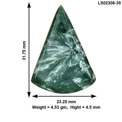 Russian Seraphinite 31.75x23.25x4.5 mm Fancy Gemstone LS02308-35