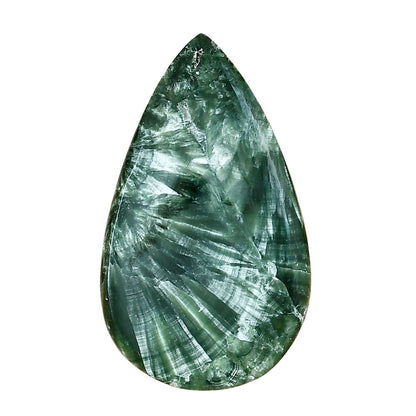 Russian Seraphinite 44.35x26.2x6 mm Pear Gemstone LS02322-35