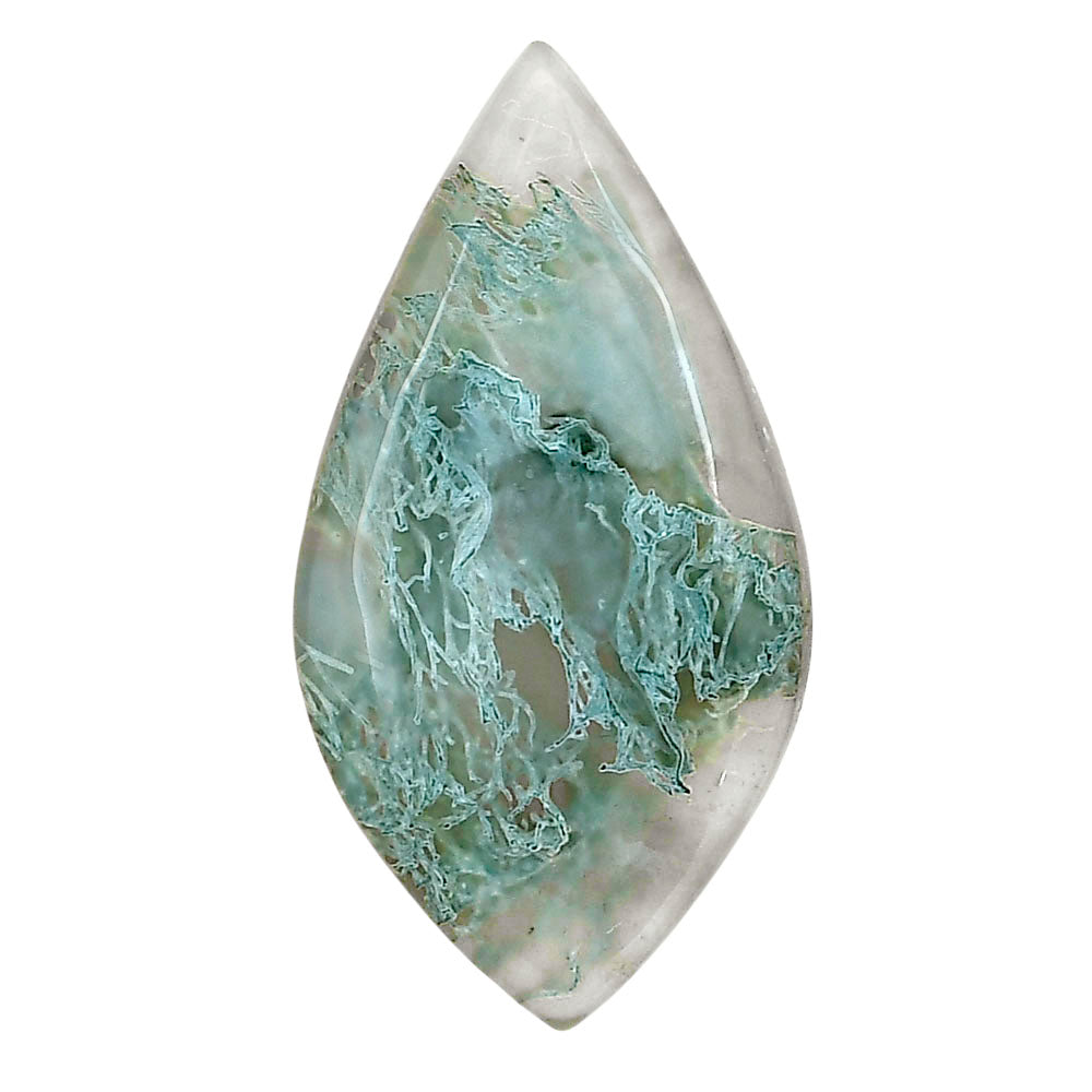 Horse Canyon Moss Agate 38.6x20.35x6 mm Marquise Gemstone LS02344-36