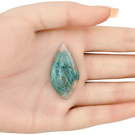 Horse Canyon Moss Agate 38.6x20.35x6 mm Marquise Gemstone LS02344-36