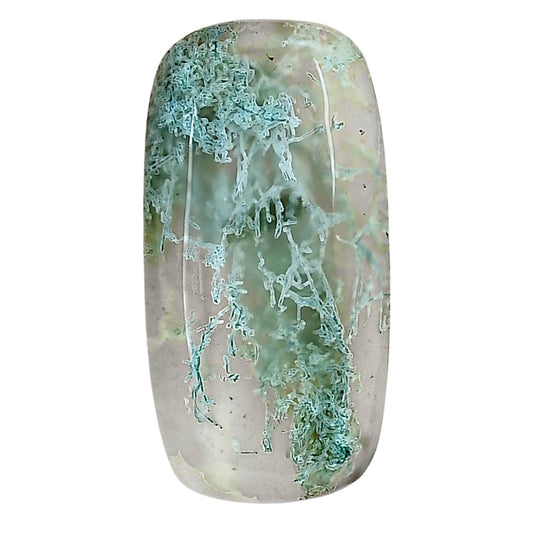 Horse Canyon Moss Agate 32.1x16.35x6.5 mm Baguette Gemstone LS02346-36