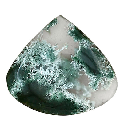 Horse Canyon Moss Agate 28.6x25.6x4 mm Heart Gemstone LS02354-36