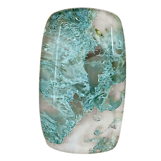 Horse Canyon Moss Agate 29.6x17.6x5.5 mm Baguette Gemstone LS02355-36