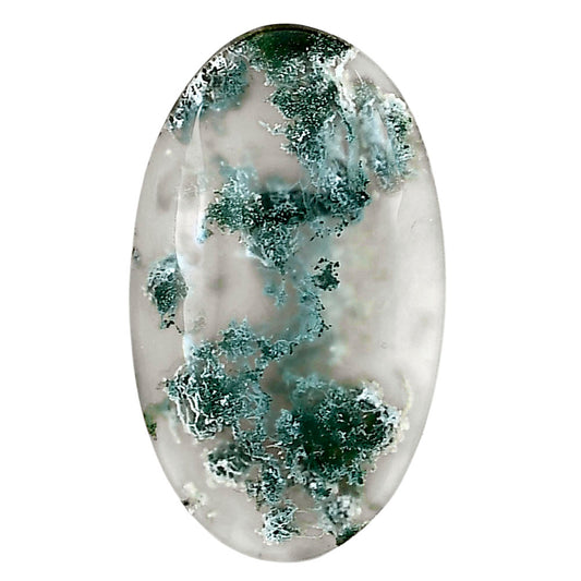 Horse Canyon Moss Agate 32.9x19.35x4 mm Oval Gemstone LS02372-36