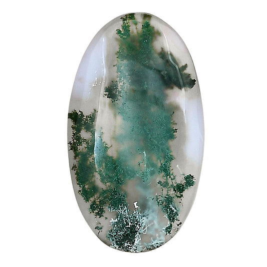 Horse Canyon Moss Agate 32.8x18.8x5.3 mm Oval Gemstone LS02375-36