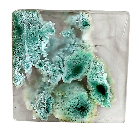 Horse Canyon Moss Agate 20x19.6x5 mm Baguette Gemstone LS02379-36