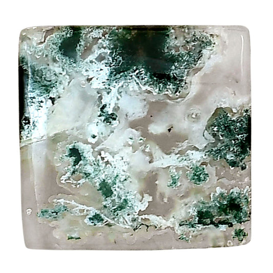 Horse Canyon Moss Agate 20.7x20.2x4.5 mm Baguette Gemstone LS02381-36