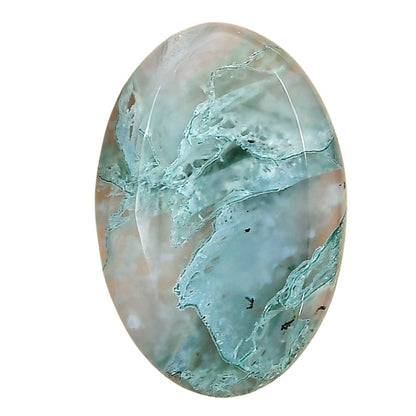 Horse Canyon Moss Agate 33.55x22.4x6.4 mm Oval Gemstone LS02401-36