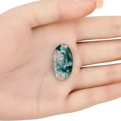 Horse Canyon Moss Agate 28x15.75x4.5 mm Oval Gemstone LS02405-36