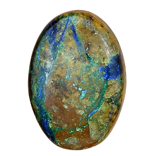 Azurite Chrysocolla 24.42x17.6x6.5 mm Oval Gemstone LS02409-37