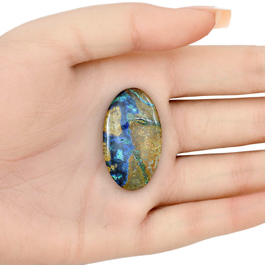 Azurite Chrysocolla 35.86x20.77x5.6 mm Oval Gemstone LS02413-37
