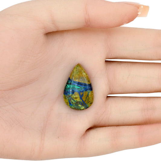 Azurite Chrysocolla 16.9x5.7x7.1 mm Pear Gemstone LS02415-37