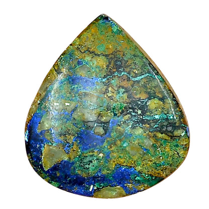 Azurite Chrysocolla 28.9x25.97x6.5 mm Heart Gemstone LS02422-37