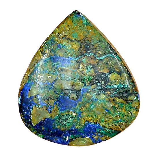 Azurite Chrysocolla 28.9x25.97x6.5 mm Heart Gemstone LS02422-37
