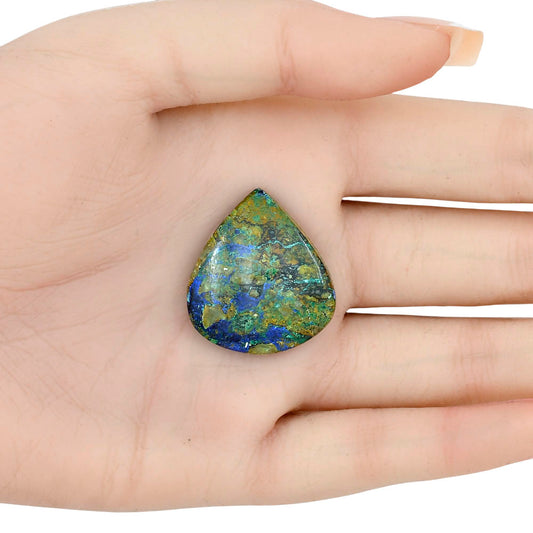 Azurite Chrysocolla 28.9x25.97x6.5 mm Heart Gemstone LS02422-37