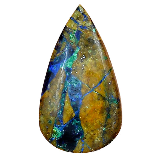 Azurite Chrysocolla 30.77x17.2x6.5 mm Pear Gemstone LS02425-37