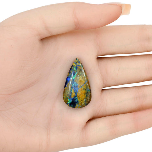 Azurite Chrysocolla 30.77x17.2x6.5 mm Pear Gemstone LS02425-37