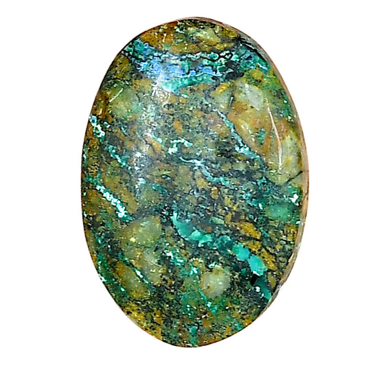 Azurite Chrysocolla 23.73x16.5x5 mm Oval Gemstone LS02428-37