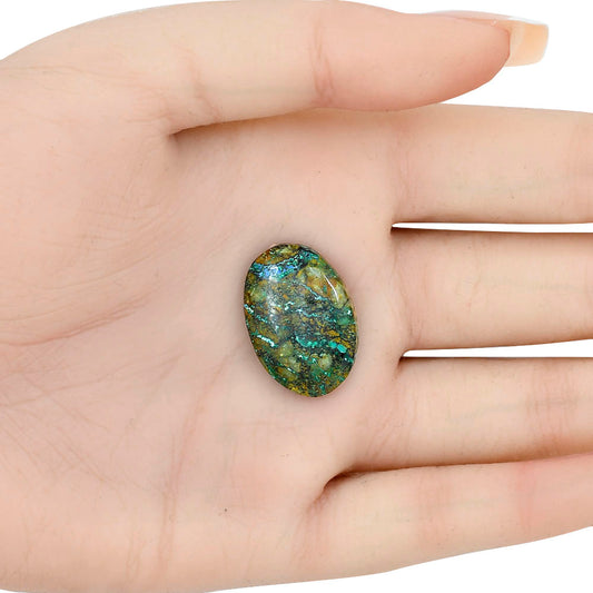 Azurite Chrysocolla 23.73x16.5x5 mm Oval Gemstone LS02428-37